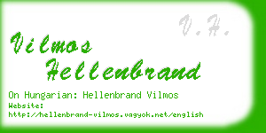 vilmos hellenbrand business card
